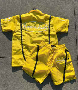 ชุดกางเกงขาสั้นผู้ชายสำหรับฤดูร้อนใหม่ชุดเสื้อยืดแขนสั้นชุดเสื้อผ้า2ชิ้นสำหรับผู้ชายทรงโอเวอร์ไซส์ชุดเสื้อผ้ามีแบรนด์ - Product Image 6