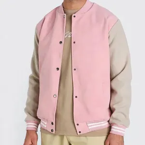 Мужская хлопковая флисовая куртка-бомбер на заказ