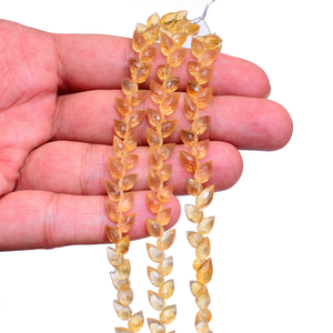 Cuentas de Citrino AAA de 5x7mm-5x8mm, Forma de Capullo de Tulipán, Cuentas Briolette, Piedra Preciosa de Citrino Natural, Perforación Diagonal, Cuentas en Forma de Lágrima para Joyería - Product Image 5