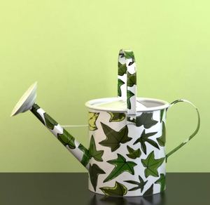 Arroseur en métal émaillé avec autocollants de couleurs assorties pour l'arrosage des plantes, pépinière, jardin, compost, serre, pliable - Product Image 1