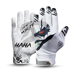 Top Gloves Team Logo Custom American Football Gloves With Sticky Silicone 7v7 Silicon Grip High Performance For Youth And Adults - Product Image 5