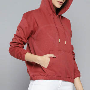 Sweats tricotés à manches longues à capuche pour femmes de haute qualité conçus sur mesure avant adultes vêtements de rue décontractés hiver séchage rapide - Product Image 4