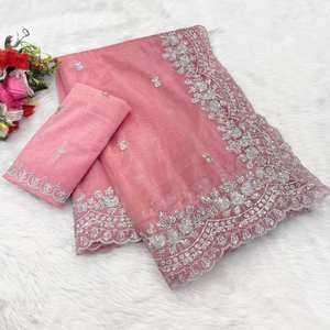 แคตตาล็อกเต็มรูปแบบสำหรับเทศกาลชุดส่าหรีแบบปักเนื้อนิ่มแบบพรีเมี่ยม - Product Image 3