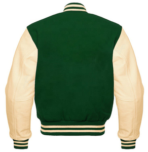 Chaqueta universitaria de lana de invierno con botones de alta calidad Chaqueta universitaria de manga de cuero al por mayor chaquetas de última moda fáciles de usar - Product Image 4