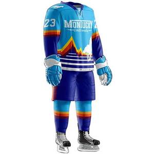 Uniforme de Hockey sobre Hielo Más Reciente y Más Vendido, con Logotipo Personalizado 100% Poliéster, para Uso Casual y Deportivo - Product Image 2