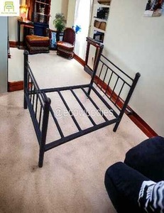 Cama de Metal para Recién Nacido, Cama de Metal con Estilo, Nido de Cuna Infantil, Cama de Metal para Dormir, Dormitorio Moderno - Product Image 3