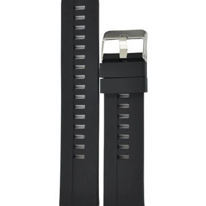 Bracelet de montre de sport unisexe JD467, résistant à l'eau, en silicone noir, 20-22 mm, boucle en acier inoxydable, 27 cm, accessoires pour montre intelligente, personnalisable - Product Image 1