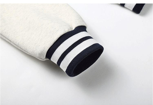 2025 Men's Stand Collar Casual Street Varsity Jacket Windproof Breathable Polyester/Cotton Loose Fit - Product Image 4