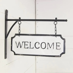Quality Collection Modern Black Iron Welcome Stand Flower <b>Basket</b> Self-adhesive Square Design for Hotel/Restaurant Indoor Decor - Product Image 6