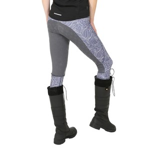 Mallas de montar a caballo con estampado personalizado a la moda, pantalones para mujer, ropa ecuestre al por mayor, mallas con estampado de silicona - Product Image 4