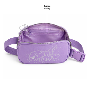 Sac banane personnalisé en strass pour pom-pom girls, ajustable, pour la danse et le sport, sac ceinture personnalisé - Product Image 2