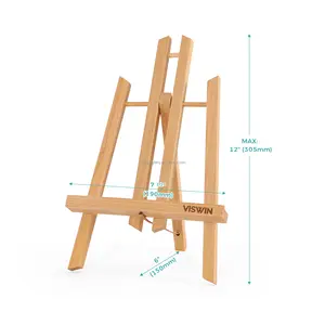 High Quality Desk Mini Easel Stand Display Wood Triangle Easel For Sale