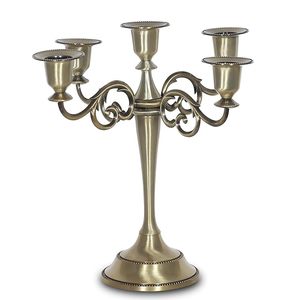Candelero clásico para velas, candelabro de Metal de latón de alto acabado, candelabro de Metal de alta calidad - Product Image 1
