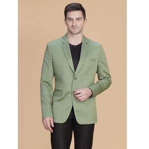 Blazer Classique Formel pour Hommes avec Col en V Coupe Ajustée Costume d'Affaires pour Bureau, Mariages et Événements Professionnels à Vendre - Product Image 1