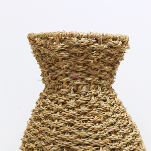 Artex Dong Thap Vase de sol en osier rustique fait à la main en rotin naturel pour un salon élégant et un décor d'entrée à la maison - Product Image 5