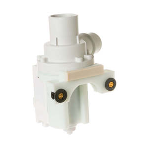 Pompe de vidange électrique WH23X10040 pour machines à laver 60Hz 120V en plastique, alimentation manuelle, authentique OEM, état neuf - Product Image 1