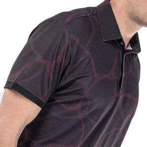 Nuevo estilo hombres moda 100% poliéster Golf camisas sublimación impresión Golf Polo camisa con logotipo personalizado 2025 - Product Image 4