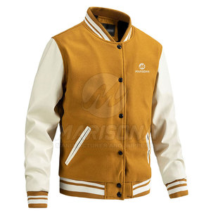Veste de style universitaire pour homme de haute qualité avec col montant et logo frontal, 100% coton, design respirant - Product Image 6