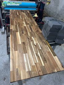 แผ่นไม้อะคาเซียเคลือบผิวด้วยน้ำมันขัดเงาสำหรับแผงครัวดีไซน์ทันสมัยได้รับการรับรองตัวเลือกสีต่างๆ5ปี - Product Image 4