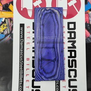 Royal Purple Dollar <b>Sheet</b> Knife Handle Scales Pair Luxurious Violet & Indigo <b>Laminated</b> Birch Wood Resin Blanks for Knife Making - Product Image 3