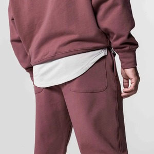 Ensembles de vêtements de sport décontractés pour hommes, sweat à capuche et pantalon de couleur unie, pull et pantalon écologiques pour femmes - Product Image 4
