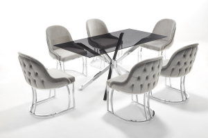 High Quality <b>White</b> Color <b>Dining</b> <b>Tables</b> with Wood Base from Turkiye - Product Image 2