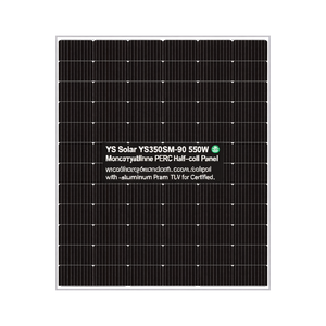 Panneau solaire monocristallin PERC demi-cellule YS Solar YS350SM-90 550W avec cadre en aluminium certifié TUV - Product Image 2
