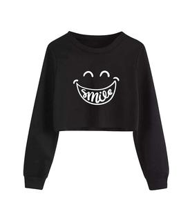 Nouvelle mode, design personnalisé, haut court confortable à manches longues de toutes tailles, t-shirts avec impression poitrine pour femmes, fabriqué au Bangladesh - Product Image 4