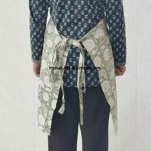 Solid Cotton Linen <b>Kitchen</b> <b>Apron</b> High Quality 100% Linen Long <b>Apron</b> for Cooking - Product Image 3