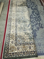 Adiva Antiker Türkischer Maschinell Gewebter Orientalischer Teppich Geometrisches Muster Fleckbeständig Hochfloriger Polyester für Zuhause Schlafzimmer/Wohnzimmer