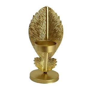 Soportes de velas de Metal dorado antiguo de lujo al por mayor, artesanía HF, decoración del hogar de lujo para el Día de San Valentín, iluminación de Navidad - Product Image 4