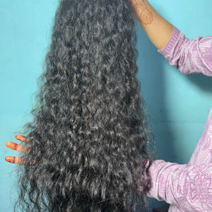 Extension de trame de cheveux vierges indiens soyeux, cheveux bouclés étirés avec vague d'eau brillante, vague profonde, styles de cheveux bruts de Temple - Product Image 1