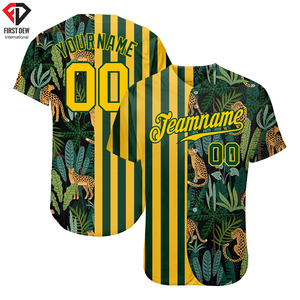 Maillot de Baseball 100% Polyester pour homme, vêtements de sport, personnalisé, nom de l'équipe, numéro, Logo, imprimé numérique, élégant, Sublimation - Product Image 4