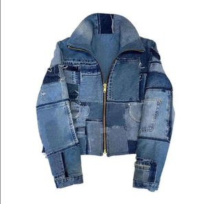 Chaqueta vaquera lavada personalizada al por mayor chaqueta vaquera de talla grande chaqueta vaquera - Product Image 4