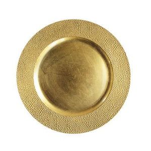 Belle plaque de chargeur décorative en métal pour la configuration de la table de vacances de Noël, réception de mariage et dîners spéciaux - Product Image 3