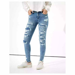 Novedad 2025, Suministro Directo de Fábrica, Jeans de Mezclilla Planos de Invierno para Hombre, Ropa Urbana, Transpirables, Ecológicos, Cómodos, 100% Algodón - Product Image 2