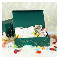 Boîte cadeau de luxe personnalisée en carton recyclé grande capacité avec finition mate, revêtement UV et fermeture magnétique gaufrée pour emballage de bougies