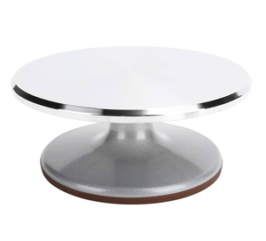 Support à gâteau en acier inoxydable Conception martelée Support à gâteau en métal de meilleure qualité pour les fêtes de mariage utilisées - Product Image 6