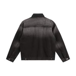 Veste en jean tendance avec logo personnalisé pour homme, veste en jean multi-poches, veste décontractée pour homme - Product Image 3