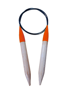 เข็มถักนิเกิลชุบตะขอเดี่ยวทำด้วยมือวัสดุไม้สำหรับงานตัดเย็บงาน DIY - Product Image 3