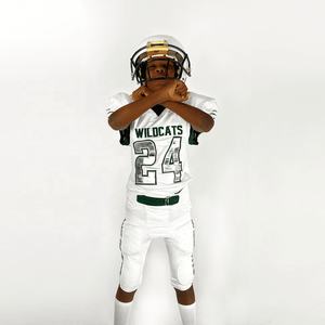 Uniforme de football américain par sublimation cousu avec nom d'équipe pour adultes 100% polyester à manches courtes tailles disponibles - Product Image 3