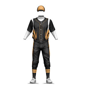 Meilleur prix fournisseur en gros, maillot de baseball personnalisé avec pantalon, ensemble uniforme, uniforme de baseball respirant avec impression par sublimation - Product Image 2