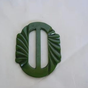 Vente en gros SAMI HANDICRAFTS SH-1469 Boucles de ceinture vintage en résine Écharpe ovale réglable à trois vitesses pour sacs coupe-vent de manteau d'angle - Product Image 1