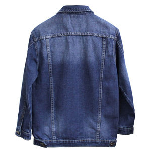 Chaquetas Vaqueras Desgastadas con Estampado Personalizado de Alta Calidad OEM, Estilo Vintage Nuevo de Otoño, 100% Algodón, con Capucha Delantera - Product Image 3