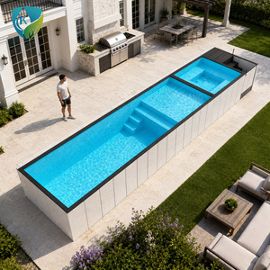 <span class=keywords><strong>Piscine</strong></span> hors sol en PRV personnalisable pour la maison, fournisseur de piscines en fibre de verre de grande taille <span class=keywords><strong>avec</strong></span> fenêtre, <span class=keywords><strong>piscine</strong></span> conteneurisée de 20 pieds <span class=keywords><strong>et</strong></span> 40 pieds pour habitation - Product Image 1