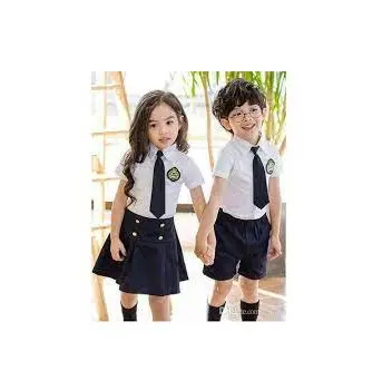 Studenti di alta qualità uniforme all'ingrosso flat front ultimo popolare colorato primario ragazzi uniformi scolastiche pantaloni design