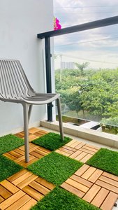 Baldosas de Madera de Acacia Maciza Encajables para Jardín, Balcón y Patio - Product Image 4