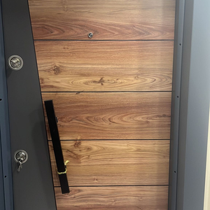 Puerta Exterior Antirrobo de Acero Inoxidable de Diseño Moderno Turco con Apertura Manual, Superficie Acabada, Fabricante Turco - Product Image 1