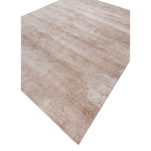 Alfombra Kavi Ivory de Lana y Seda de Bambú Anudada a Mano, Colección Afterglow, Abstracta, 10 mm, Rectangular, Hecha a Mano, para el Hogar, Pasillo, Eskm-01 - Product Image 2