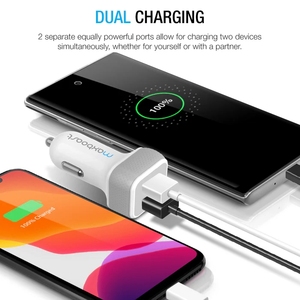 Caricabatterie USB per Auto a Doppia Porta da 24W ad Alta Velocità, Caricatore Universale per iPhone, iPad, Samsung e Tablet, Specifico CAR-WGRY - Product Image 5